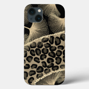 Black iPhone / iPad golden cover