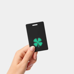 Black Irish badge vertical