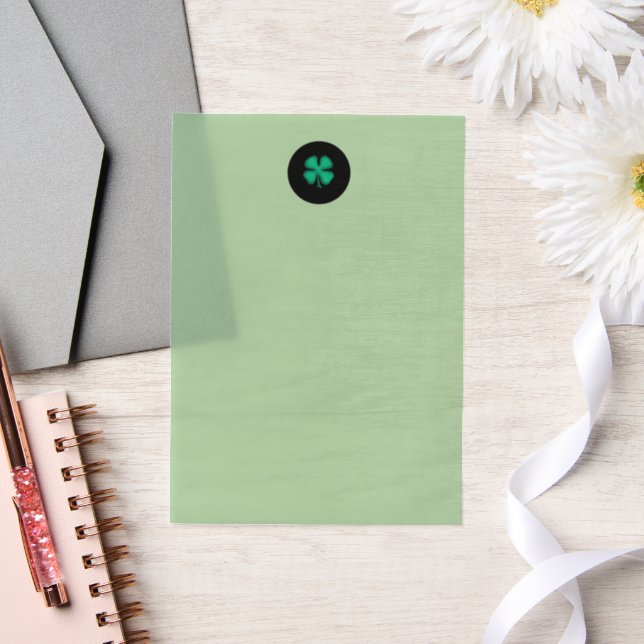 Black Irish Circle green vellum papers Invitations (Wedding)