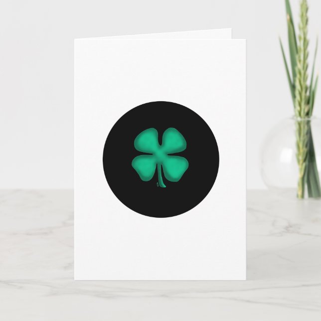 Black Irish Circle greeting card (Front)