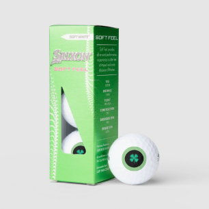 Black Irish Circle Srixon soft feel golf balls