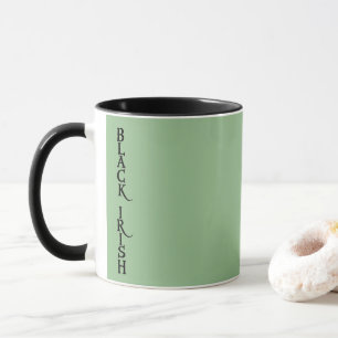 Black Irish green combo mug