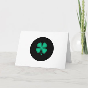 Black Irish greeting card (horizontal)