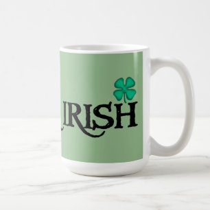 Black Irish large green mug