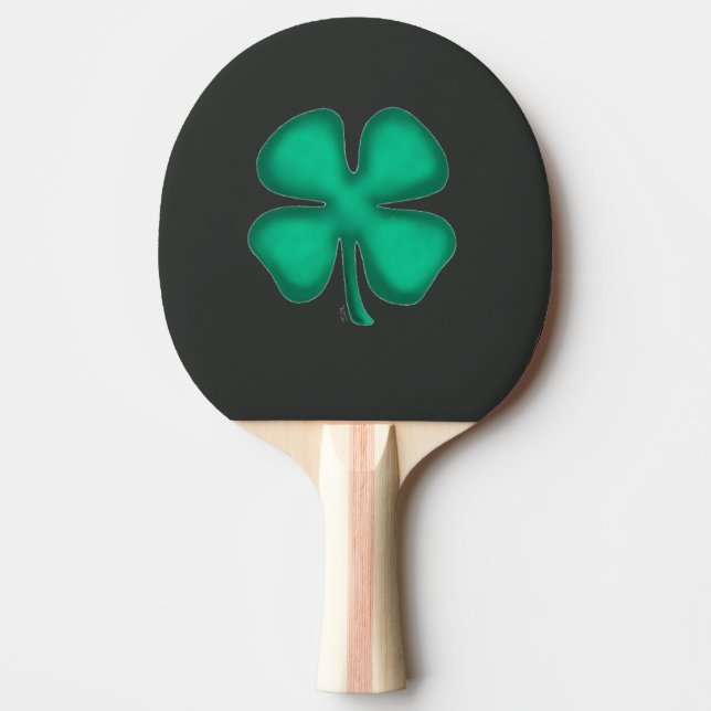 Black Irish ping pong paddle (Front)