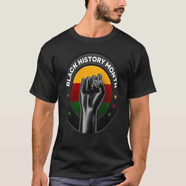 Black Is Beautiful Black History Month  We Are All T-Shirt (Front)