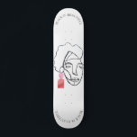 Black Is Beautiful BLM Womens Skateboard<br><div class="desc">The artwork for this skateboard comes from an original mixed media painting that I created in 2020. To see the original painting follow me on Instagram @AlyMarieArt. Support women in small business when you purchase this skateboard!</div>