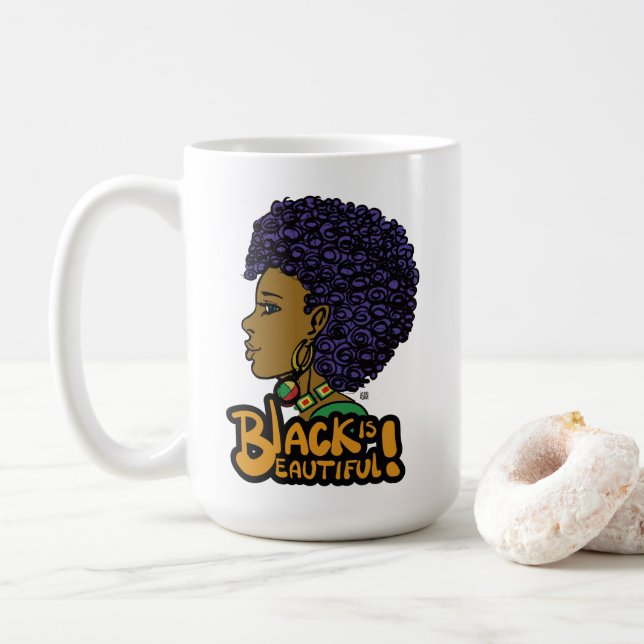Black is beautiful coffee mug (With Donut)