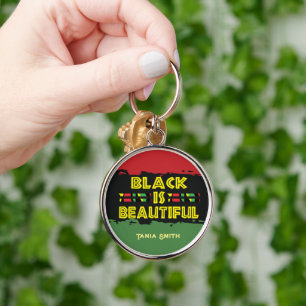 Black is Beautiful Gifts,Custom Name Personalized  Keychain