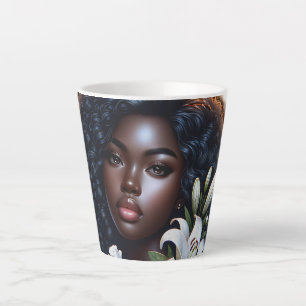 Black Is Beautiful Teacup Latte Mug