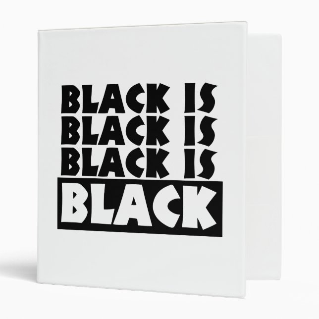 Black Is Black Binder (Front/Inside)
