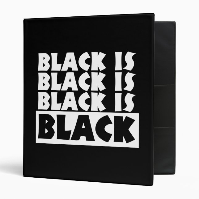 Black Is Black Binder (Front/Inside)