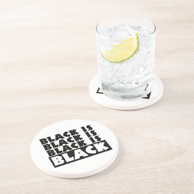 Black Is Black Coaster (Side)