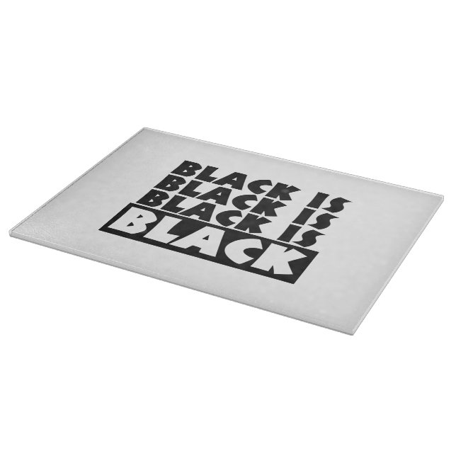 Black Is Black Cutting Board (Corner)