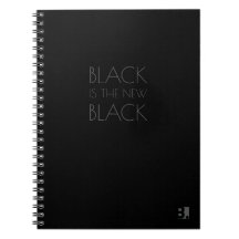 Black is the new Black - Typography Notebook