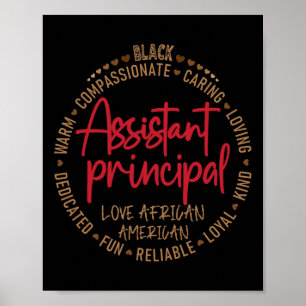 Black Istant Principal Love African American  Poster