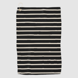 Black/Ivory Golf Towel