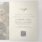 Black ivory photo wedding RSVP details QR code 