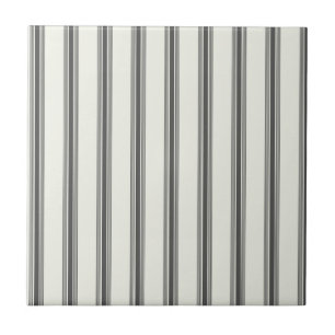 Black Ivory Vertical Stripe Pattern Tile