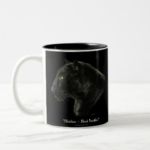 Black Jaguar Big Cat MAKE MINE BLACK! Drink Mugs