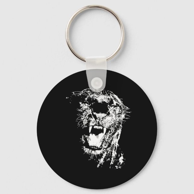 Black Jaguar Keychain (Front)