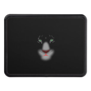 Black Jaguar or panther Big Cat Face Trailer Hitch Cover
