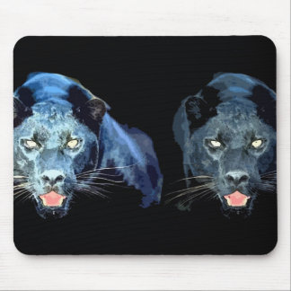 Black Jaguar Panther Mouse Pad