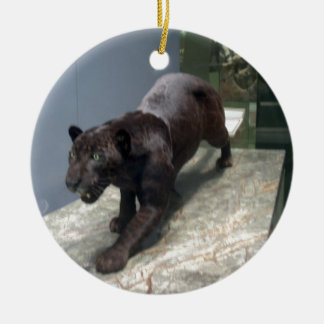Black Jaguar (Panthera onca) Ceramic Ornament