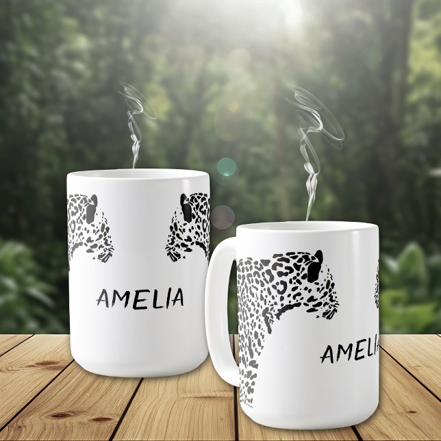 Black Jaguar Personalized Coffee Mug (Creator Uploaded)