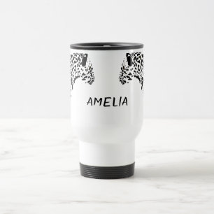 Black Jaguar Personalized Travel Mug