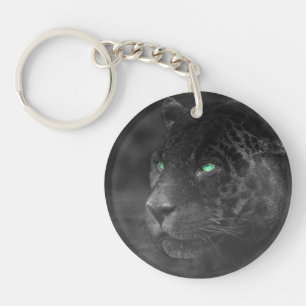 Black Jaguars Emerald Gaze Keychain