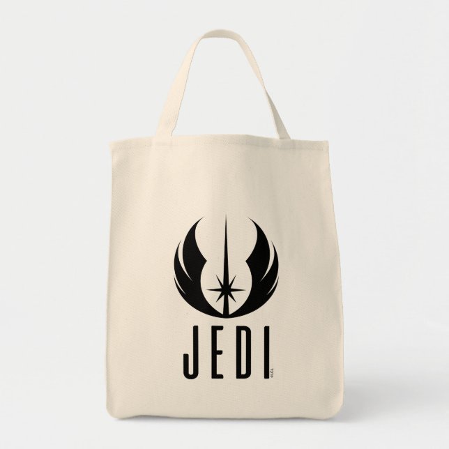 Black Jedi Symbol Tote Bag (Front)