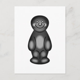Black Jelly Baby Postcard