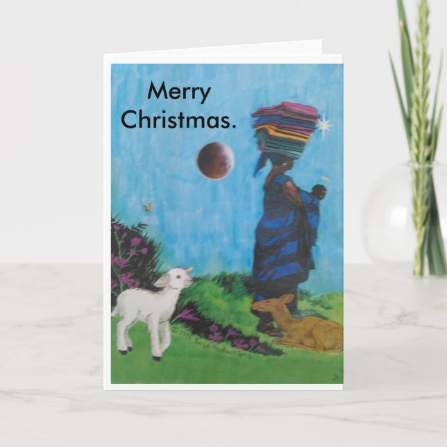 Black Jesus and the Black Madonna. Holiday Card (Front)