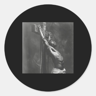 Black Jesus, Christianity, Church, Christ, Jesus 2 Classic Round Sticker