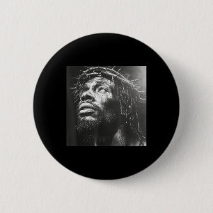 Black Jesus, Christianity, Church, Christ, Jesus _ 2 Inch Round Button
