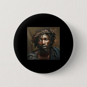 Black Jesus, Christianity, Church, Christ, Jesus 2 Inch Round Button
