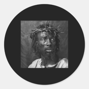 Black Jesus, Christianity, Church, Christ, Jesus _ Classic Round Sticker