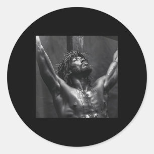 Black Jesus, Christianity, Church, Christ, Jesus Classic Round Sticker
