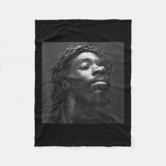 Black Jesus, Christianity, Church, Christ, Jesus _ Fleece Blanket