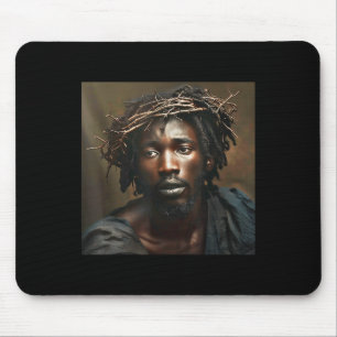 Black Jesus, Christianity, Church, Christ, Jesus  Mouse Pad