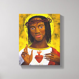 Black Jesus Portrait Canvas Print