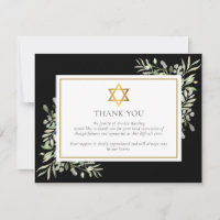 Black Jewish Funeral Memorial Gold Star Of David