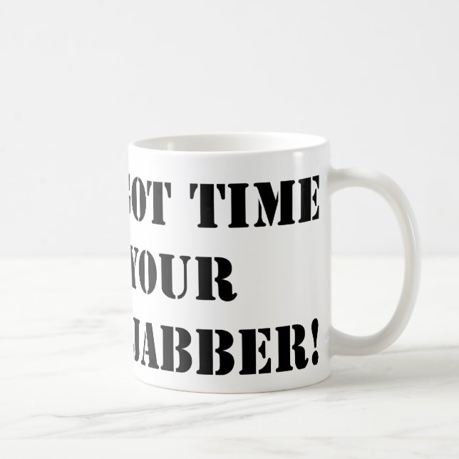 Black Jibber Jabber Mug (Right)