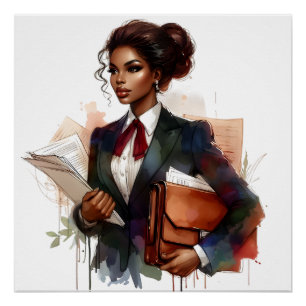 Black Job African Creator Influencer Blogger Vlog Poster