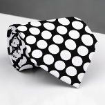 Black Jumbo Polka Dots Custom Necktie<br><div class="desc">Make a bold statement with this custom necktie featuring vibrant jumbo polka dots. Perfect for adding a touch of playful elegance to any outfit, this necktie is a unique and eye-catching accessory that’s sure to turn heads. Whether you’re dressing up for a special occasion or adding some personality to your...</div>