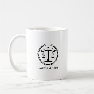 Black Justice Logo and Custom Text Coffee Mug