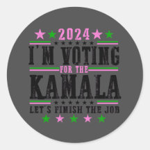 Black Kamala for 2024 Campaign Sticker