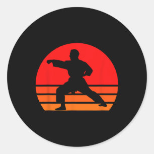 Black Karate Shirt1 Classic Round Sticker