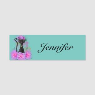 Black Kat Name Tag